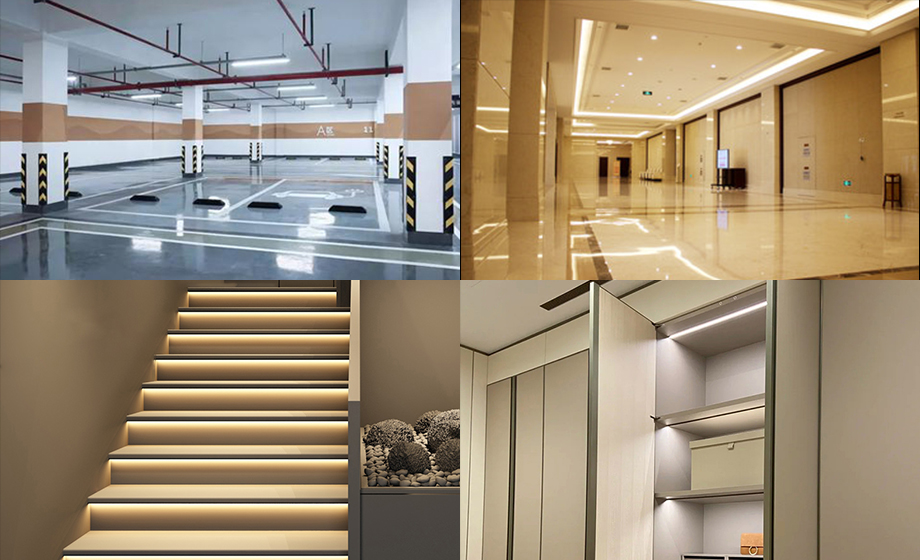 車庫(kù)/走廊/樓梯毫米波雷達(dá)傳感器LED燈智能照明感應(yīng)技術(shù)