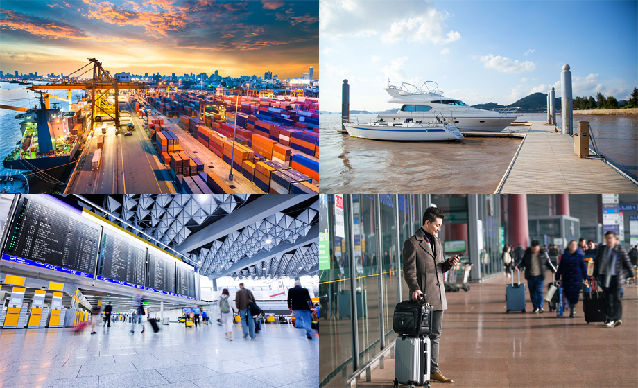 港口碼頭門機(jī)/飛機(jī)場遠(yuǎn)距離無線模塊傳輸方案 港口碼頭門機(jī)/飛機(jī)場遠(yuǎn)距離無線模塊傳輸方案