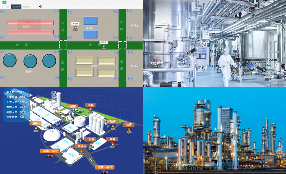 Chemical plant personnel positioning system UWB RF module